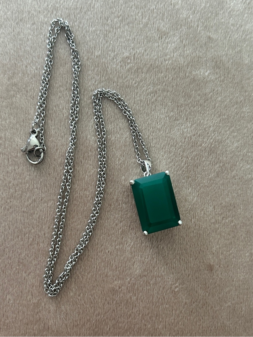 Large Green Onyx Pendant